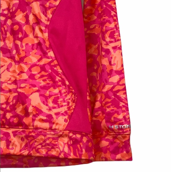 Under Armour Hoodie Girl’s Large Pink Orange L - Picture 2 of 8